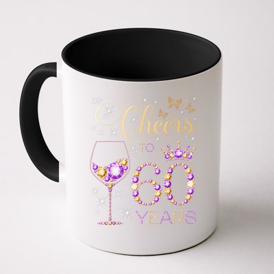 Cheers To 60 Years Old 60th Birthday Party 60th Bday Mug