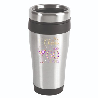 Cheers To 60 Years Old 60th Birthday Party 60th Bday 16oz Travel Tumbler