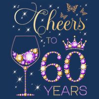 Cheers To 60 Years Old 60th Birthday Party 60th Bday 7 Panel Mesh Trucker Snapback Hat