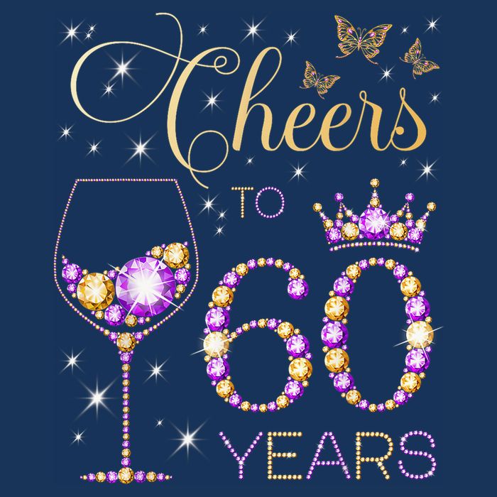 Cheers To 60 Years Old 60th Birthday Party 60th Bday 7 Panel Mesh Trucker Snapback Hat