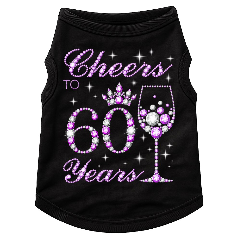 Cheers to 60 Years Old Wo Purple Crown 60th Birthday Pullover Hoodie Doggie Tank
