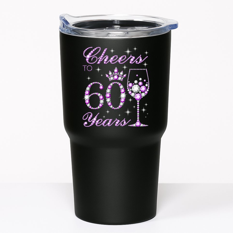 Cheers to 60 Years Old Wo Purple Crown 60th Birthday Pullover Hoodie Tumbler