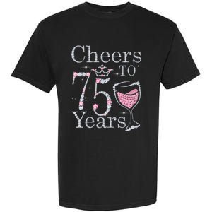 Cheers to 75 Years 1947 75Th Birthday Present Tee Gift For Wo Garment-Dyed Heavyweight T-Shirt