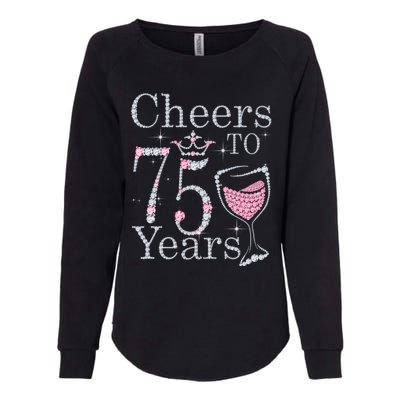 Cheers to 75 Years 1947 75Th Birthday Present Tee Gift For Wo Womens California Wash Sweatshirt