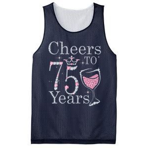 Cheers to 75 Years 1947 75Th Birthday Present Tee Gift For Wo Mesh Reversible Basketball Jersey Tank