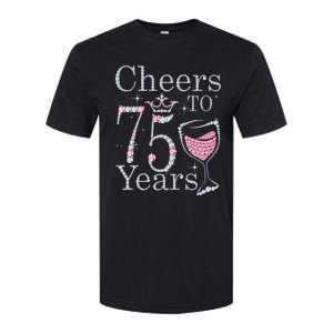 Cheers to 75 Years 1947 75Th Birthday Present Tee Gift For Wo Softstyle CVC T-Shirt