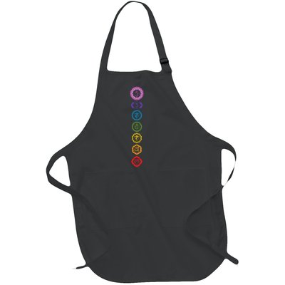 Chakras The 7 Centers Of Force Full-Length Apron With Pockets