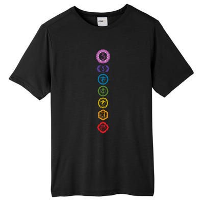 Chakras The 7 Centers Of Force Tall Fusion ChromaSoft Performance T-Shirt