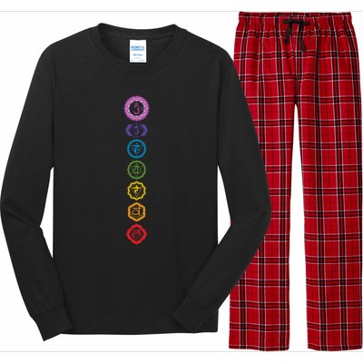 Chakras The 7 Centers Of Force Long Sleeve Pajama Set