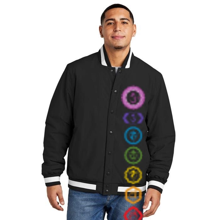 Chakras The 7 Centers Of Force Insulated Varsity Jacket