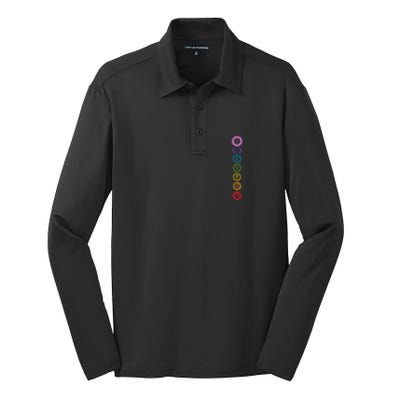 Chakras The 7 Centers Of Force Silk Touch Performance Long Sleeve Polo