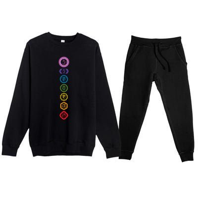 Chakras The 7 Centers Of Force Premium Crewneck Sweatsuit Set