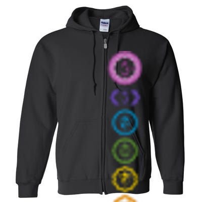 Chakras The 7 Centers Of Force Full Zip Hoodie