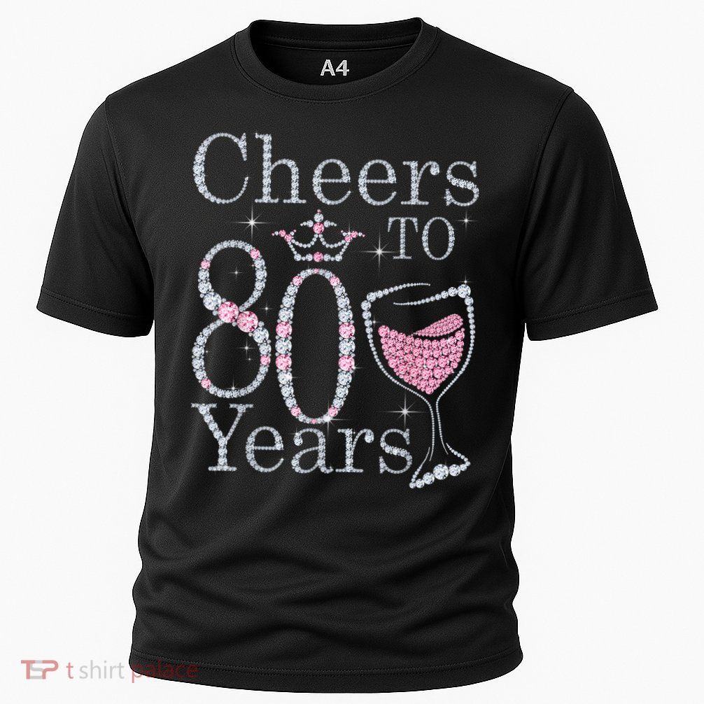 Cheers to 80 Years 1942 80Th Birthday Tee Gift For Wom.e.ns Performance Shirt