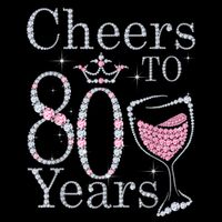 Cheers to 80 Years 1942 80Th Birthday Tee Gift For Wom.e.ns Cooling Performance Crew T-Shirt