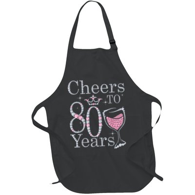 Cheers to 80 Years 1942 80Th Birthday Tee Gift For Wom.e.ns Apron