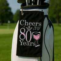 Cheers to 80 Years 1942 80Th Birthday Tee Gift For Wom.e.ns Golf Towel