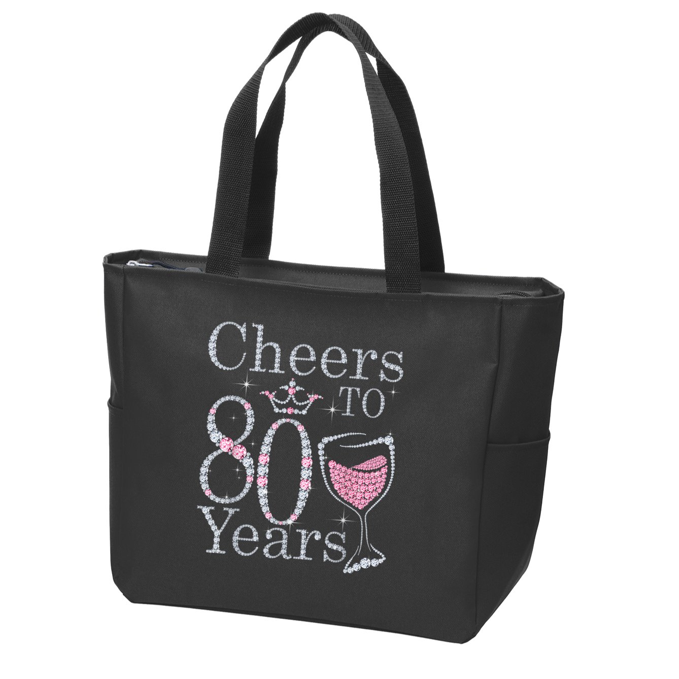 Cheers to 80 Years 1942 80Th Birthday Tee Gift For Wom.e.ns Zip Tote Bag