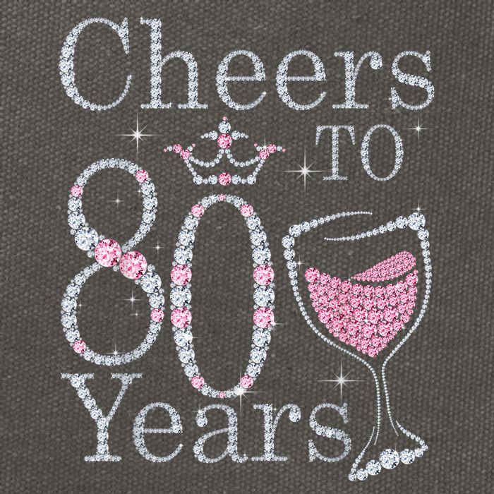 Cheers to 80 Years 1942 80Th Birthday Tee Gift For Wom.e.ns Cotton Canvas Backpack