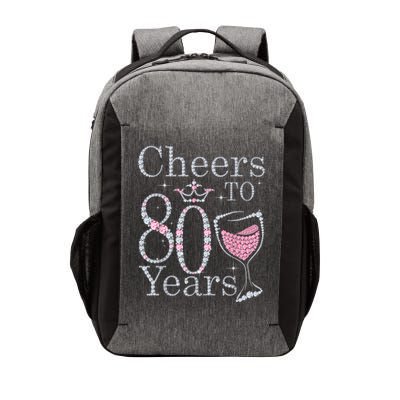 Cheers to 80 Years 1942 80Th Birthday Tee Gift For Wom.e.ns Vector Backpack