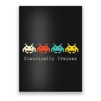 Classically Trained 80s Retro Alien Invaders Space Gamer Poster
