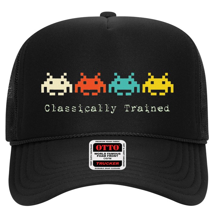 Classically Trained 80s Retro Alien Invaders Space Gamer Trucker Hat