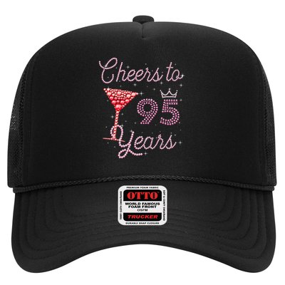 Cheers To 95 Years 95th Birthday 95 Years Old Bday Trucker Hat
