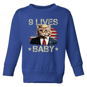 Cat Trump 9 Lives Baby Trump Cat 9 Lives Baby Toddler Sweatshirt