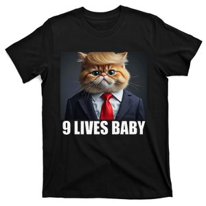 Cat Trump 9 Lives Baby Gift T-Shirt