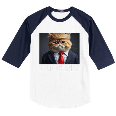 Cat Trump 9 Lives Baby Gift Baseball Sleeve Shirt