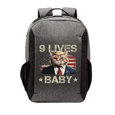 Cat Trump 9 Lives Baby Funny Trump Cat 9 Lives Baby Vector Backpack