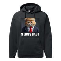 Cat Trump 9 Lives Baby Performance Fleece Hoodie