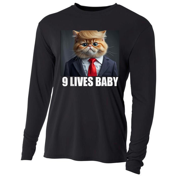 Cat Trump 9 Lives Baby Cooling Performance Long Sleeve Crew