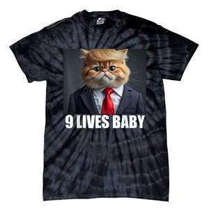 Cat Trump 9 Lives Baby Tie-Dye T-Shirt