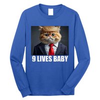 Cat Trump 9 Lives Baby Long Sleeve Shirt