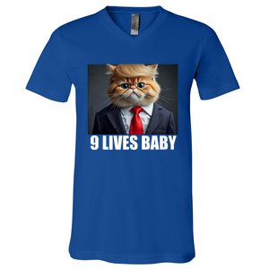 Cat Trump 9 Lives Baby V-Neck T-Shirt