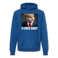 Cat Trump 9 Lives Baby Premium Hoodie