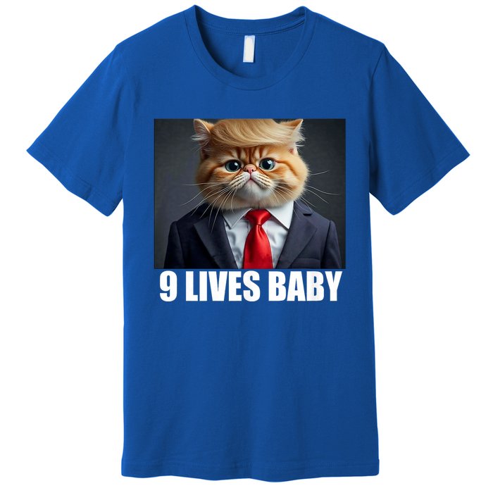 Cat Trump 9 Lives Baby Premium T-Shirt