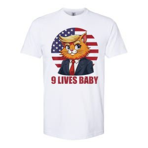 Cat Trump 9 Lives Baby Funny Softstyle CVC T-Shirt