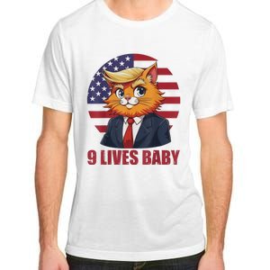 Cat Trump 9 Lives Baby Funny Adult ChromaSoft Performance T-Shirt