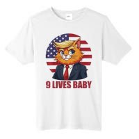 Cat Trump 9 Lives Baby Funny Tall Fusion ChromaSoft Performance T-Shirt