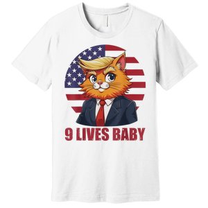 Cat Trump 9 Lives Baby Funny Premium T-Shirt