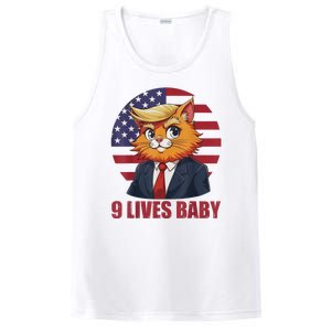 Cat Trump 9 Lives Baby Funny PosiCharge Competitor Tank