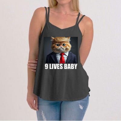 Cat Trump 9 Lives Baby Women's Strappy Tank