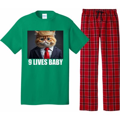 Cat Trump 9 Lives Baby Pajama Set