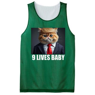 Cat Trump 9 Lives Baby Mesh Reversible Basketball Jersey Tank