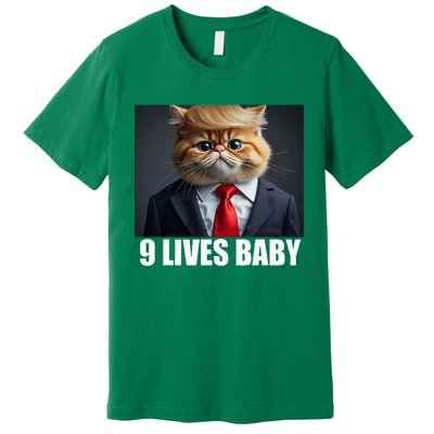 Cat Trump 9 Lives Baby Premium T-Shirt