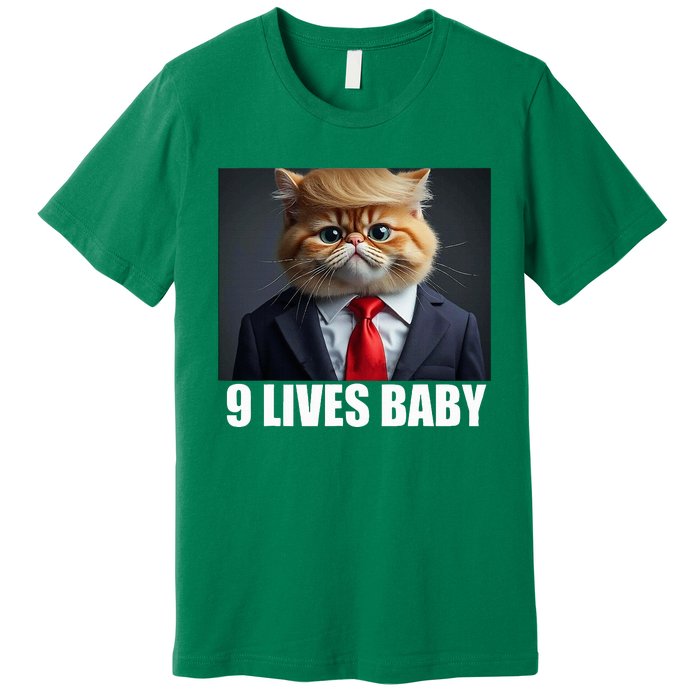 Cat Trump 9 Lives Baby Premium T-Shirt