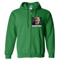 Cat Trump 9 Lives Baby Full Zip Hoodie