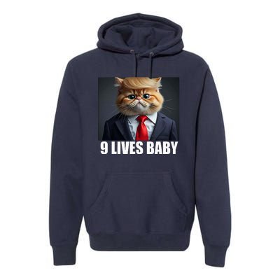 Cat Trump 9 Lives Baby Premium Hoodie